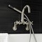 Aqua Vintage AE8458DX Wall Mount Clawfoot Tub Faucet, Brushed Nickel AE8458DX - alternate 5